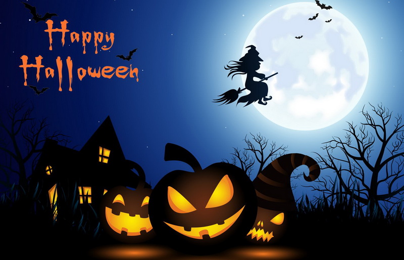 Открытки хэллоуин открытка с праздником хэллоуин 31 октября открытка с ведьмочкой